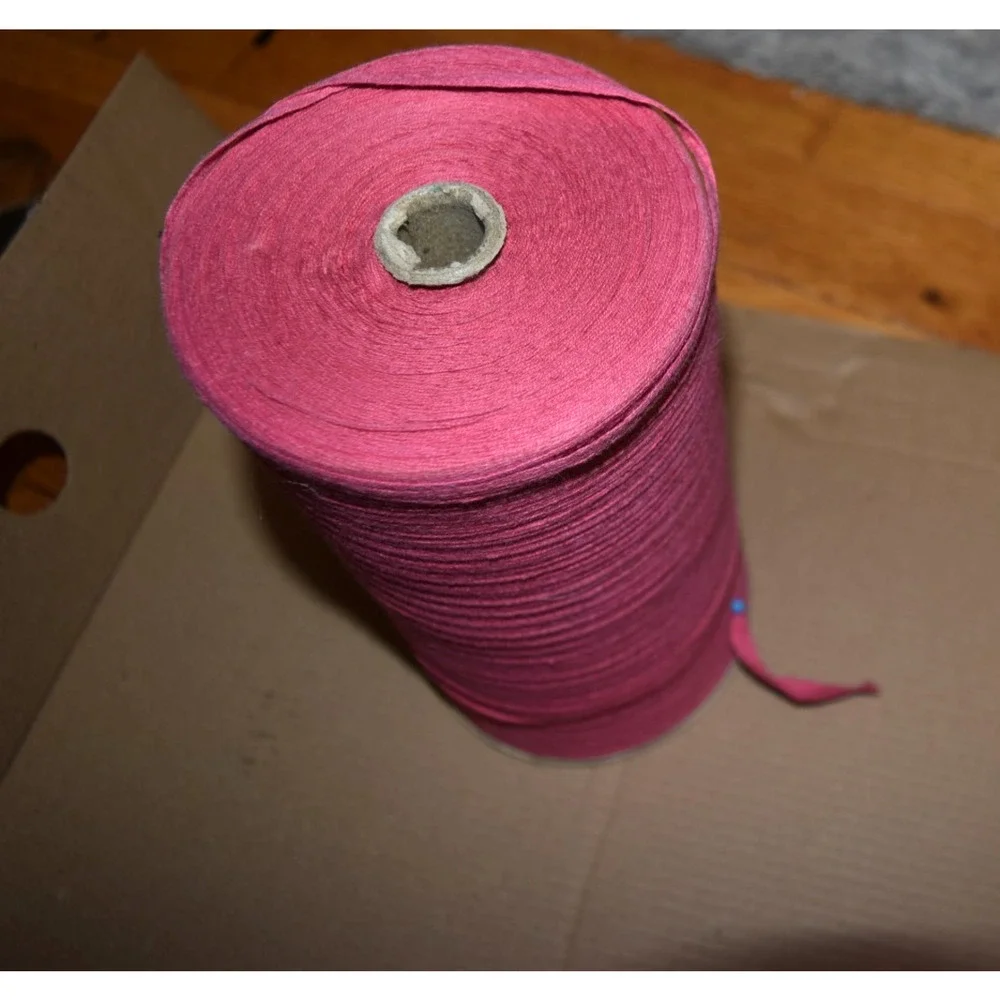 Vtg Pink Roll Stretchy Knit Bias Edging Seam Sewing Trim 1/4